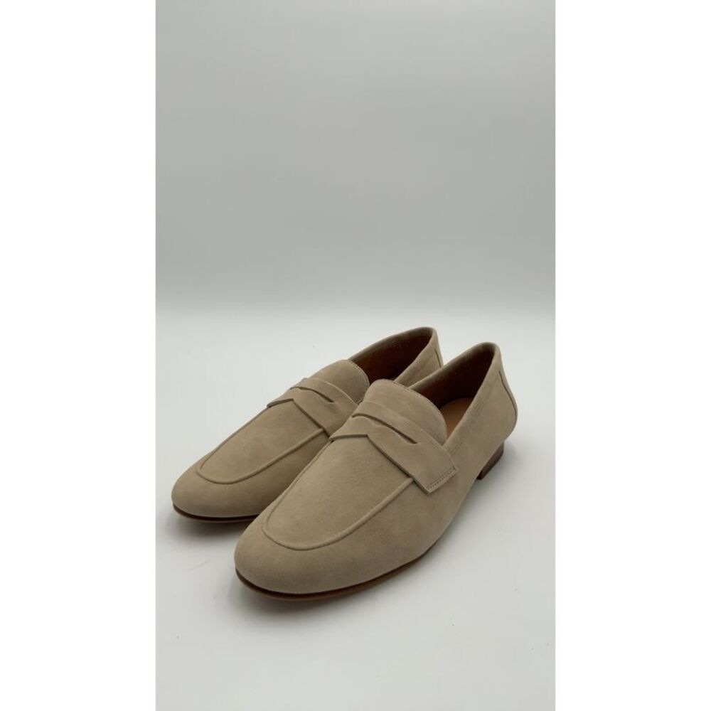 Quince Beige Suede Loafers